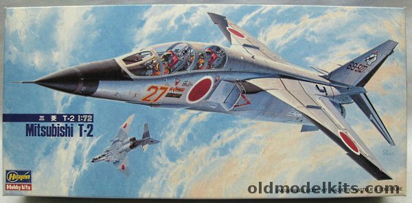 Hasegawa 1/72 Mitsubishi T-2 JSDF Trainer - With Decals for Three Aircraft, 705 plastic model kit